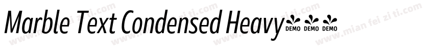Marble Text Condensed Heavy字体转换
